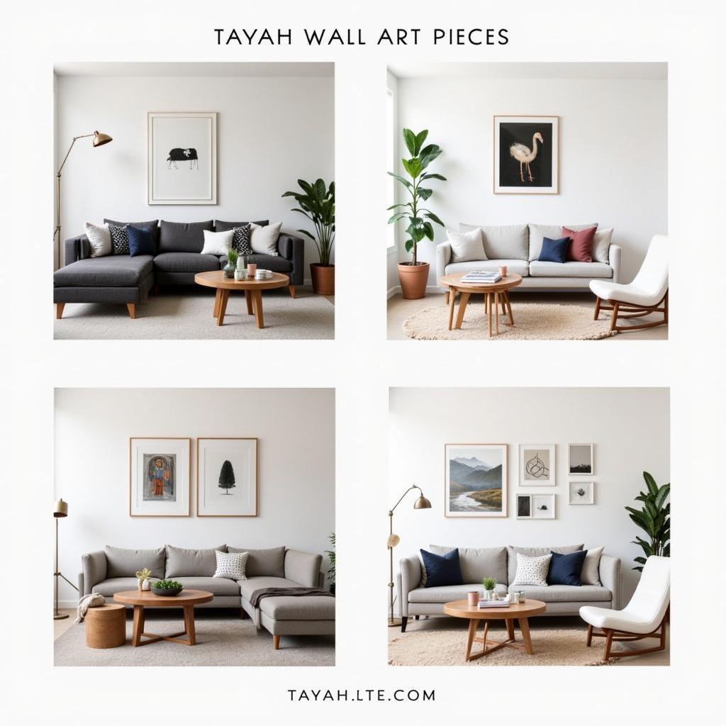 Tayah Wall Art in Different Interior Styles