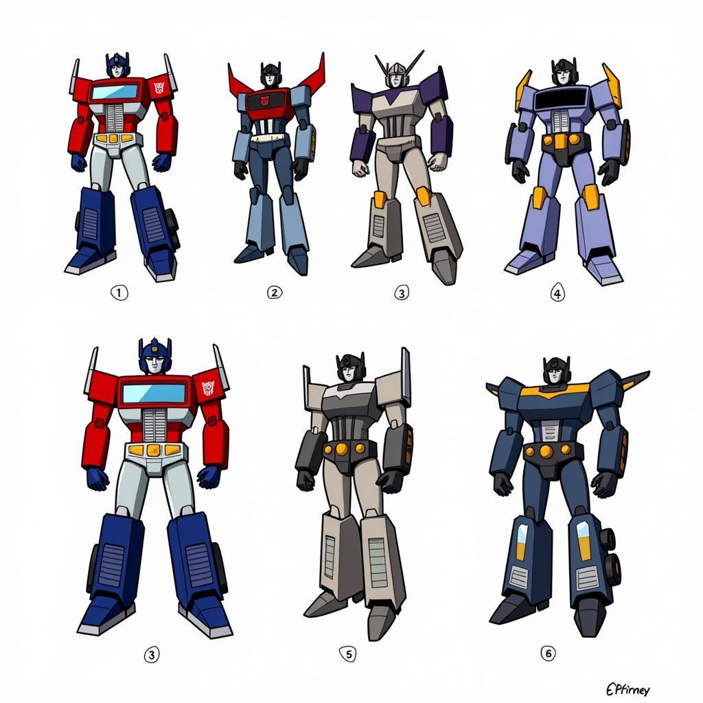 Early Transformers G1 Concept Art