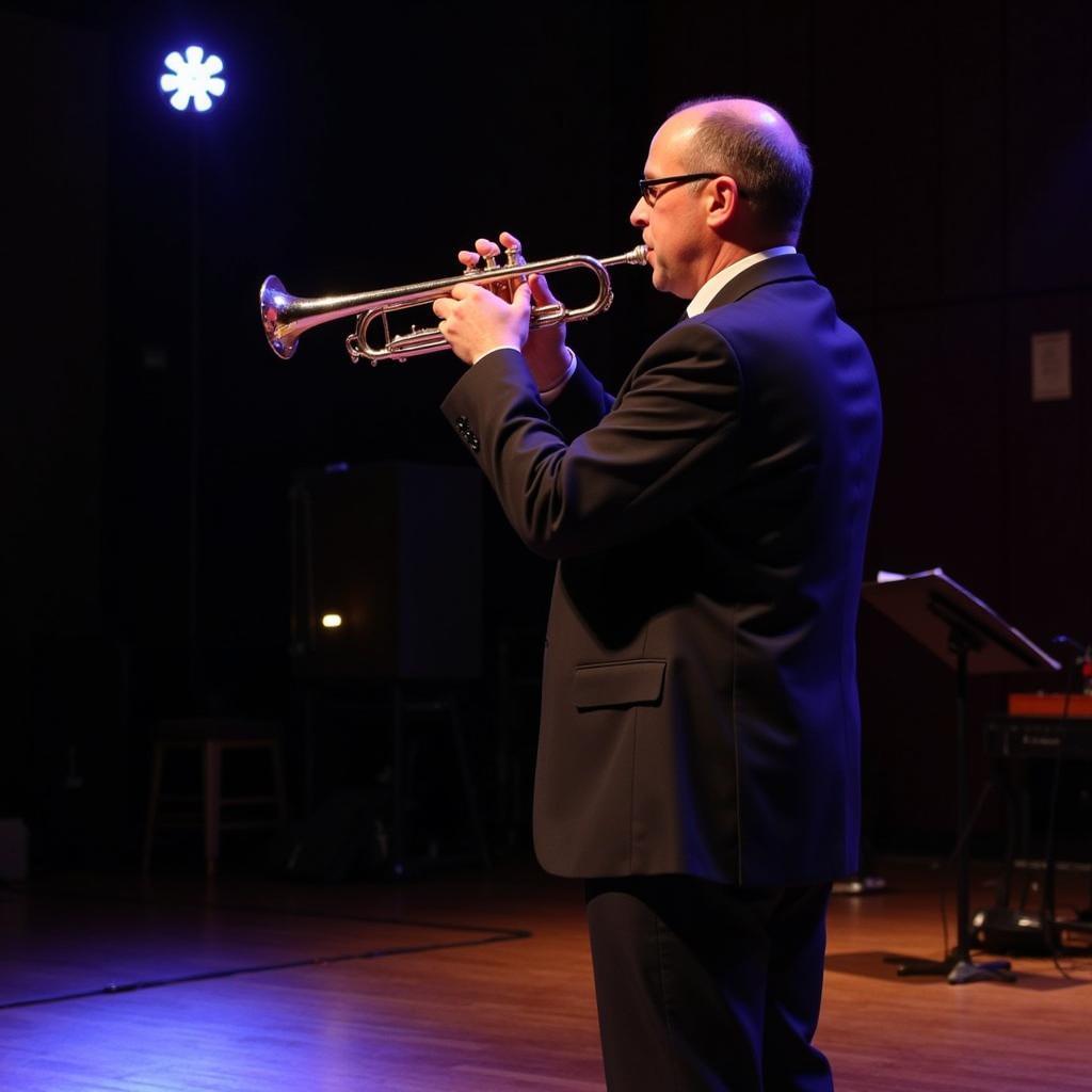 Trumpet Player Performing How Great Thou Art