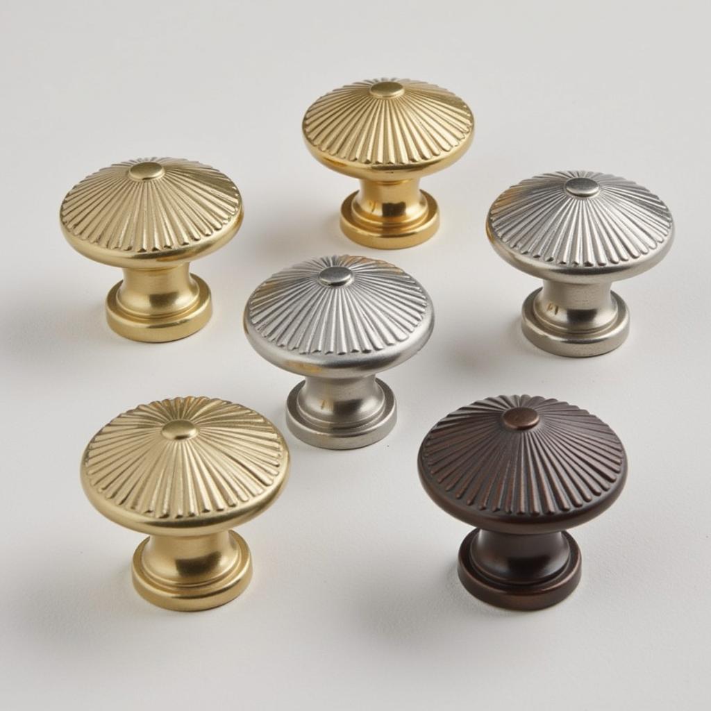 Various Art Deco Knob Finishes