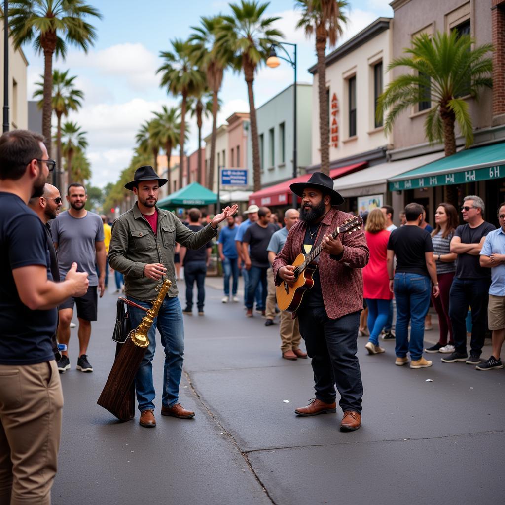 Vero Beach Art Walk: Lively Street Performers Entertain Crowds