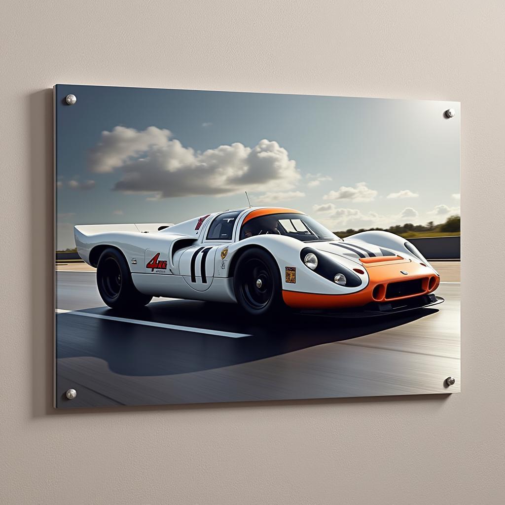 Vintage Porsche 917 Racing Metal Print