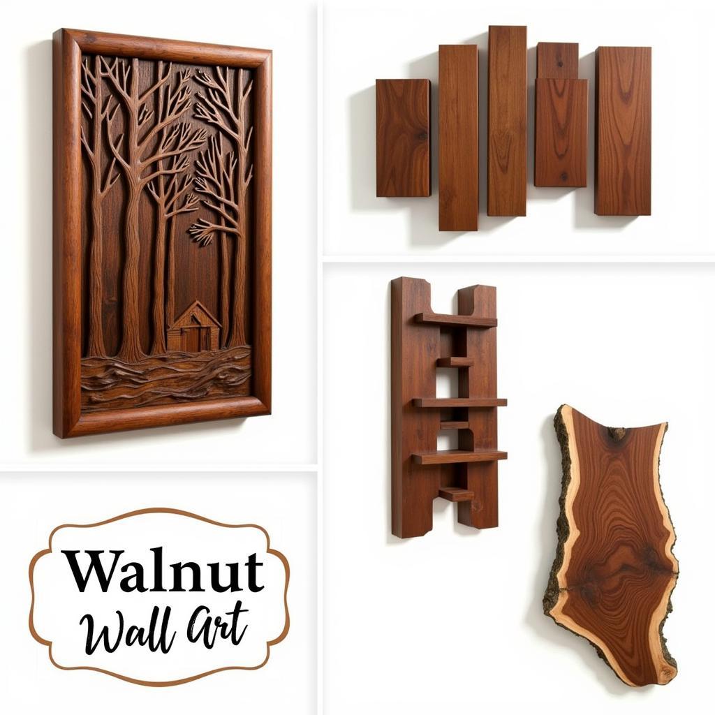 Various Styles of Walnut Wall Art