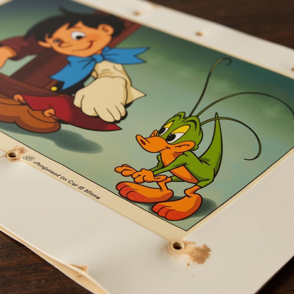 Original animation cel from Pinocchio