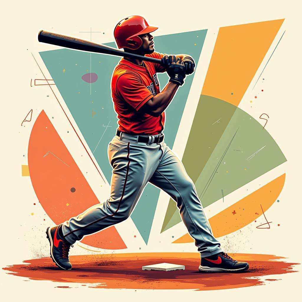 Wander Franco Abstract Baseball Art