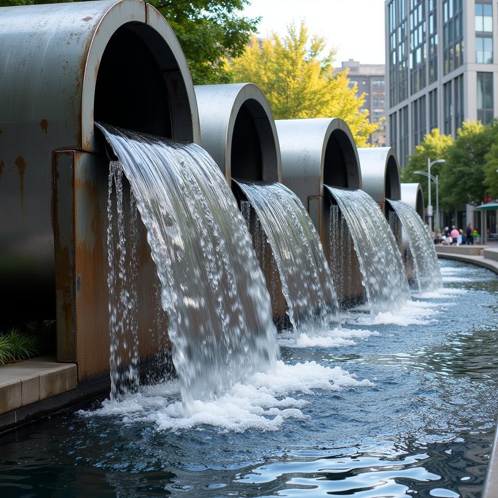 Public Art Water Sculpture Fountain