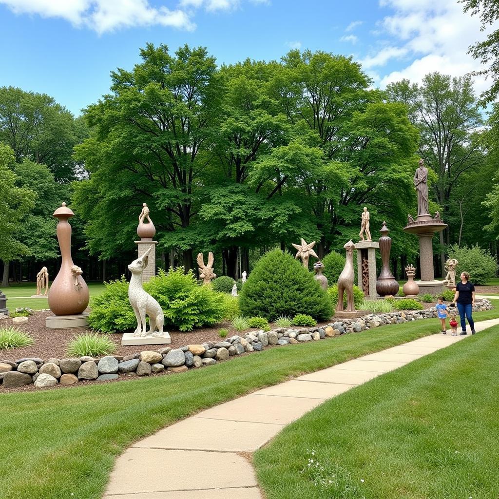 Sculpture Garden at Wausau Art in the Park