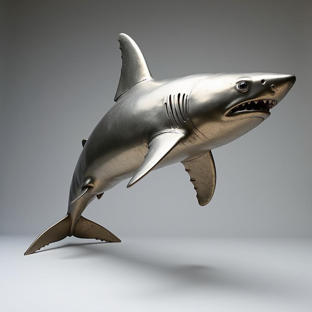 White Shark Sculpture