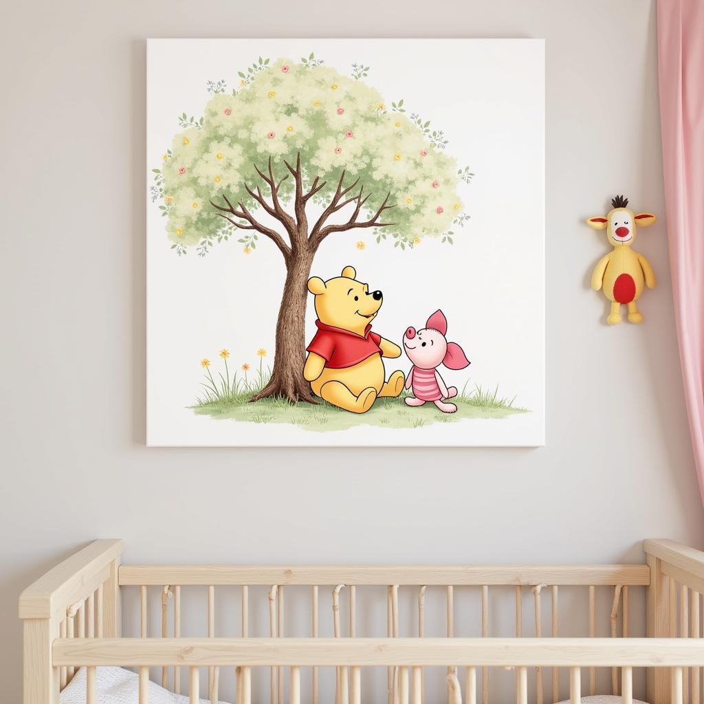 Winnie the Pooh Canvas Nursery Decor