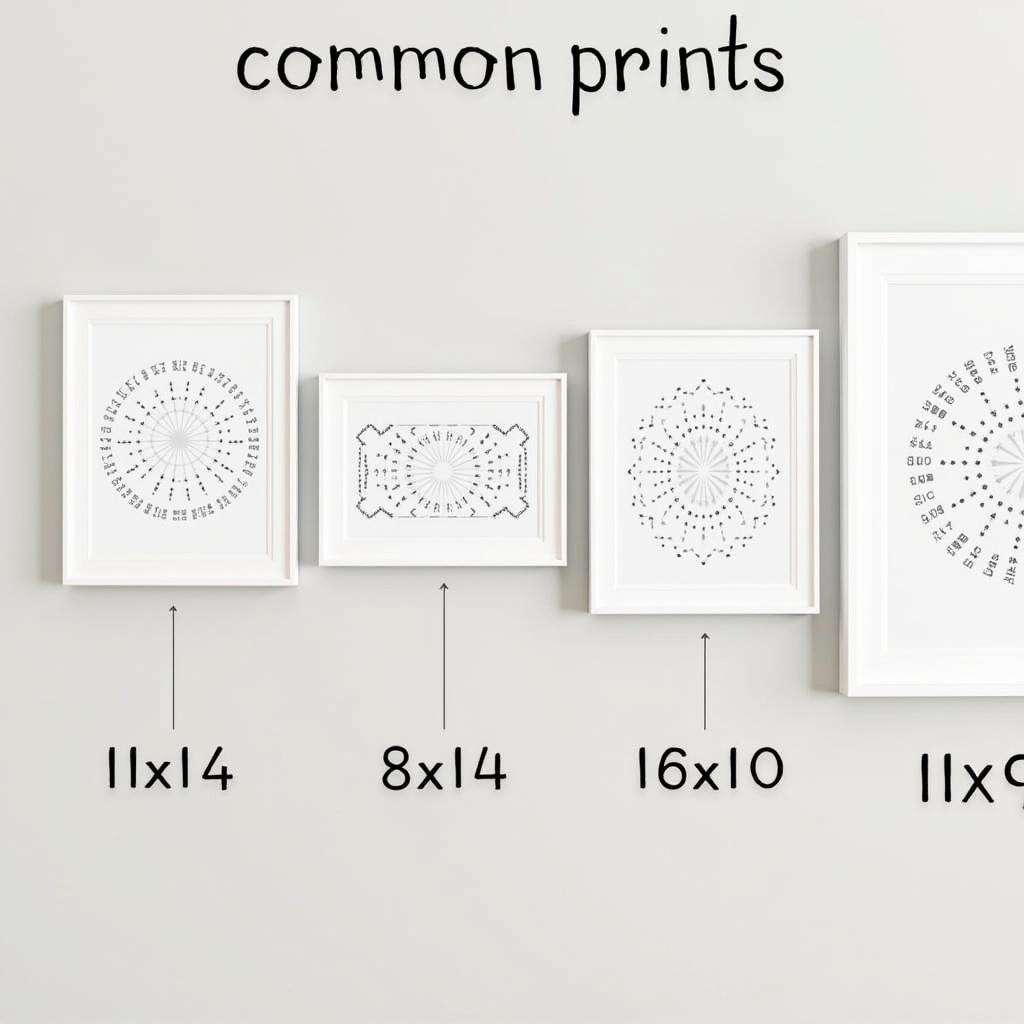 Comparing 11x14 Art Print with Other Sizes