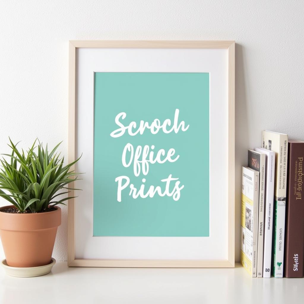 5x7 Art Print Desk Display