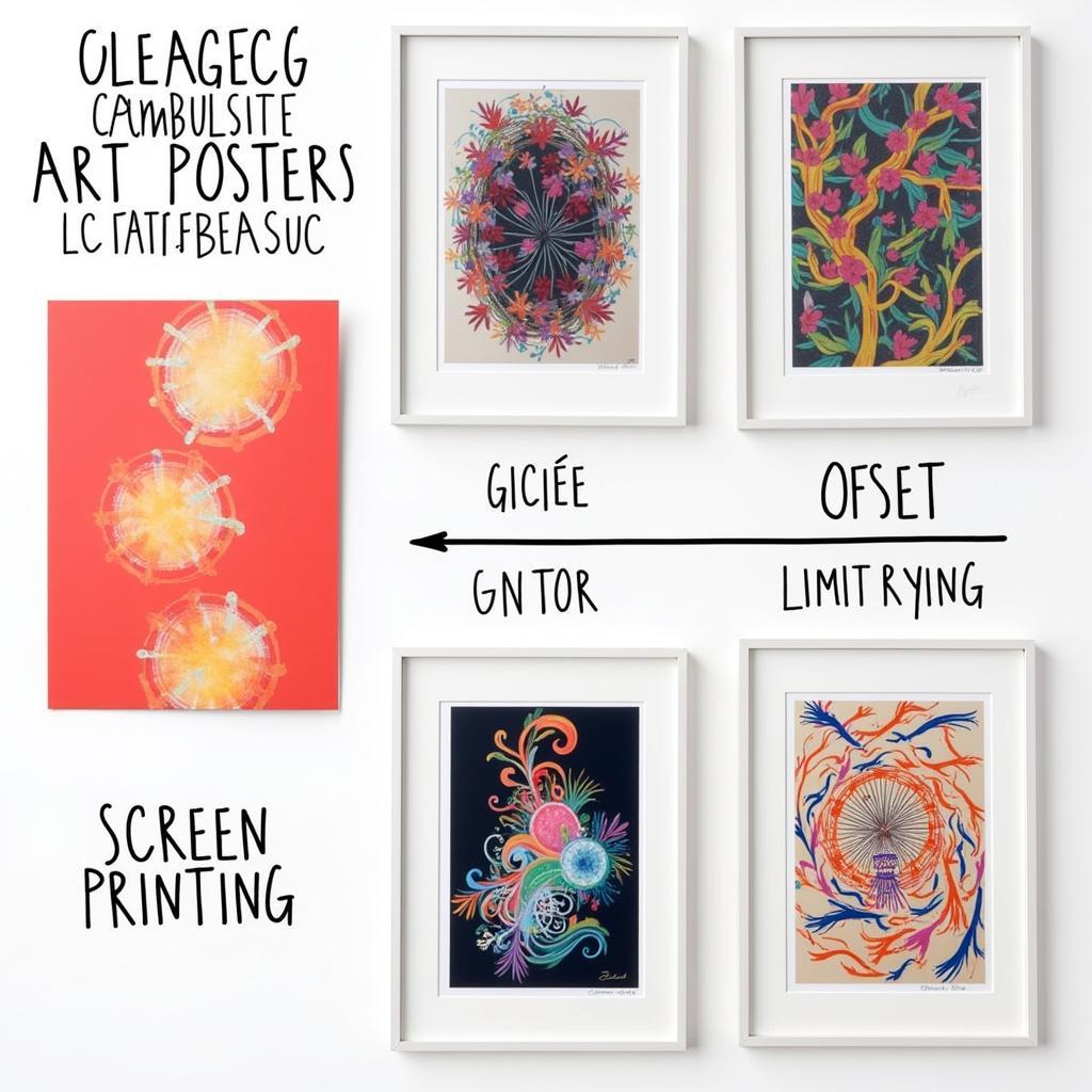 Comparing Different Printing Techniques for Abstract Art Posters