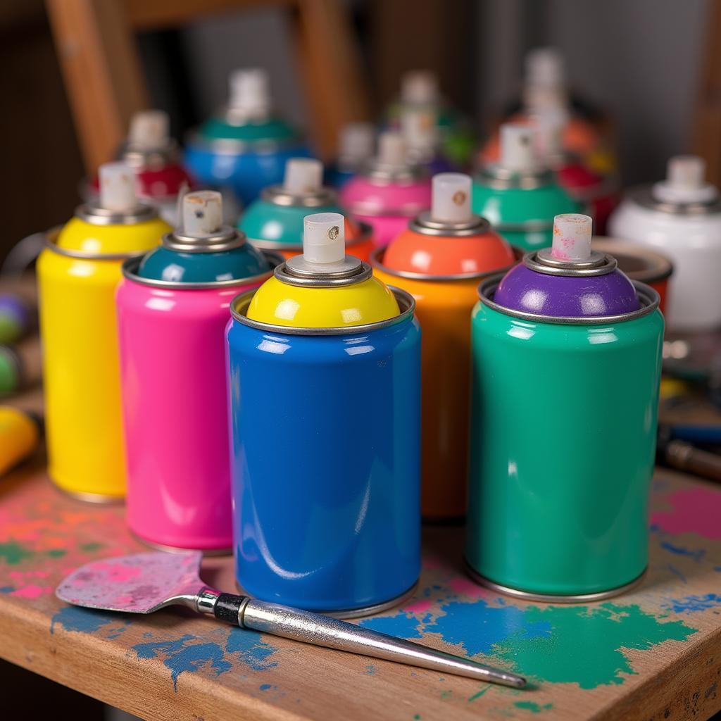 Vibrant Acrylic Spray Paint Colors for Artists