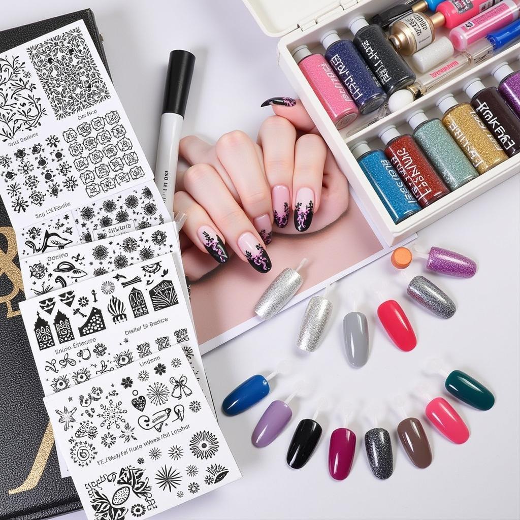 Advanced Nails Art Kit with Stamping Plates