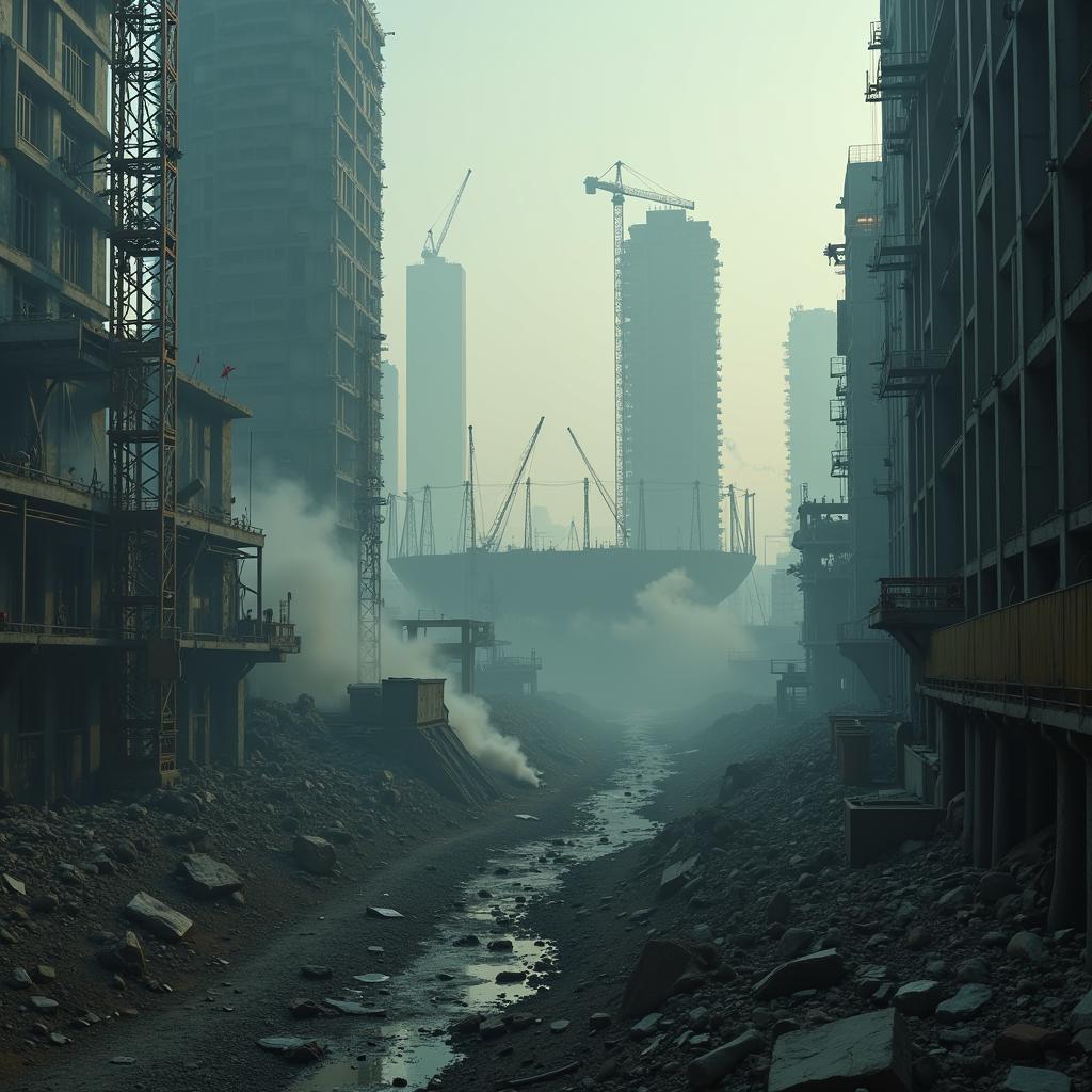 Construction Site in Neo-Tokyo from Akira