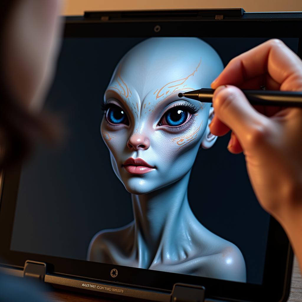 Alien Cover Art Digital Painting Techniques