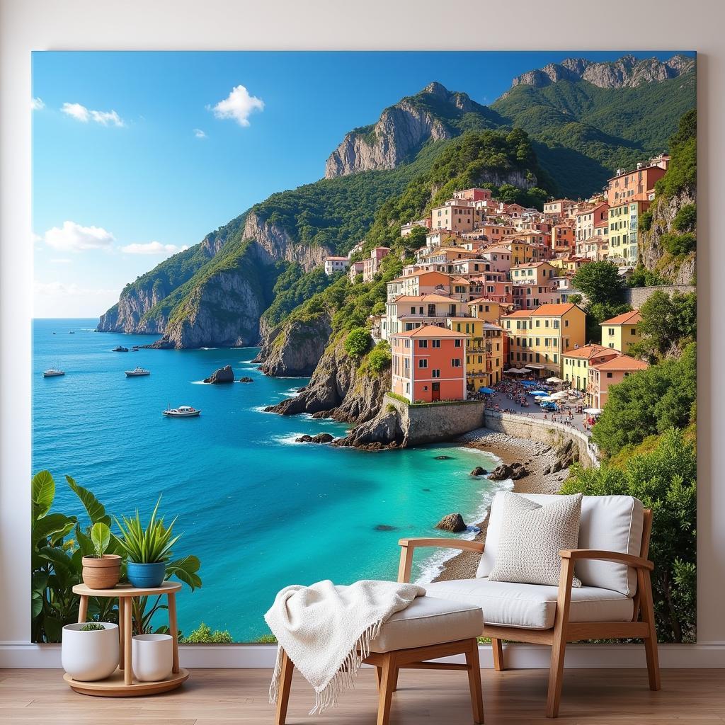 Amalfi Coast Wall Art Canvas Print