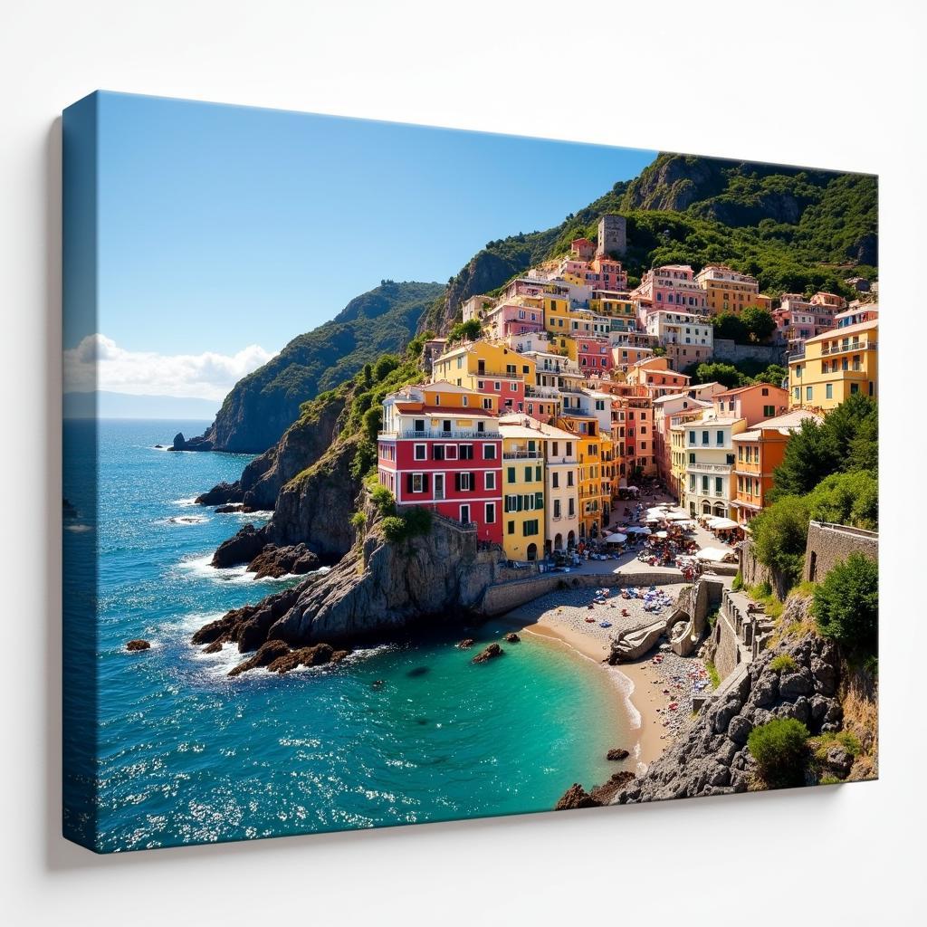 Amalfi Coast Wall Art Featuring Positano View