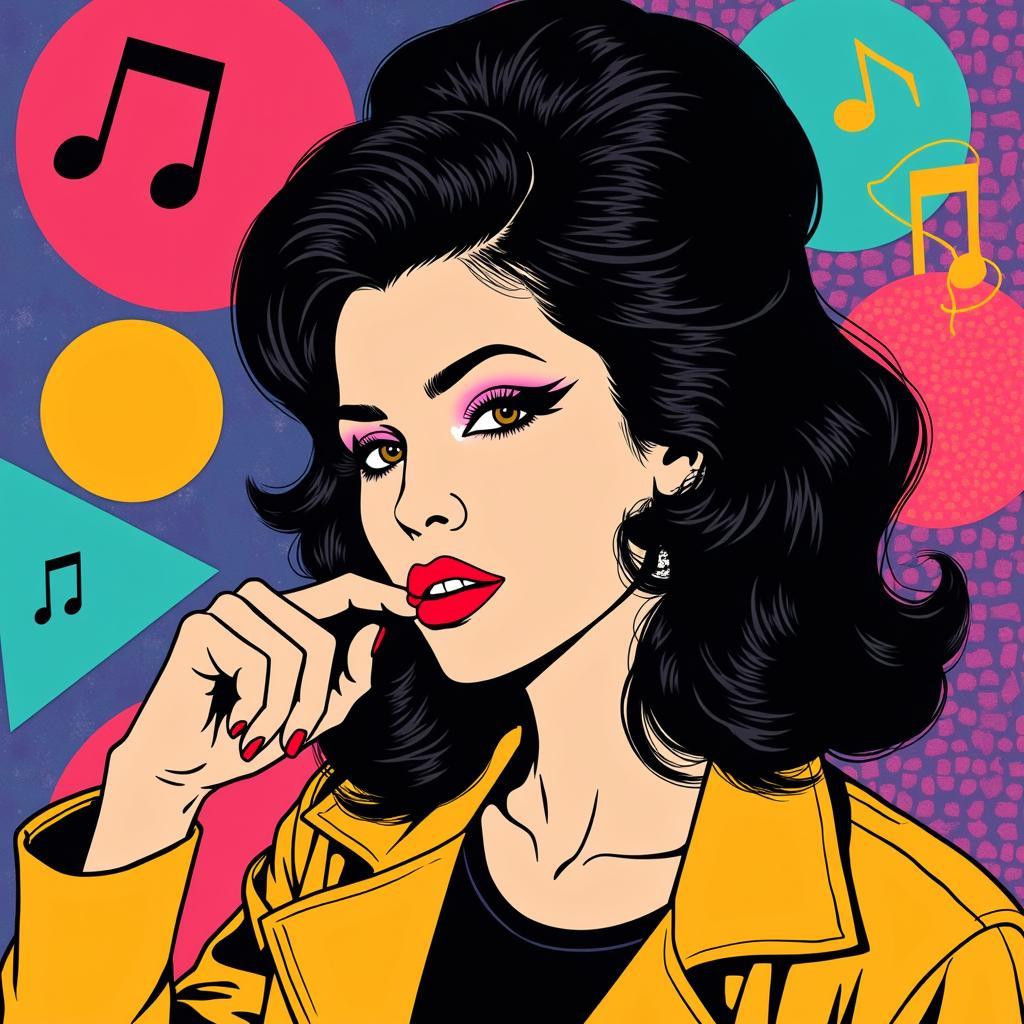 Amy Winehouse Pop Art Portrait