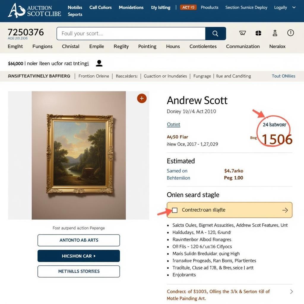 Andrew Scott Art in Auction Houses