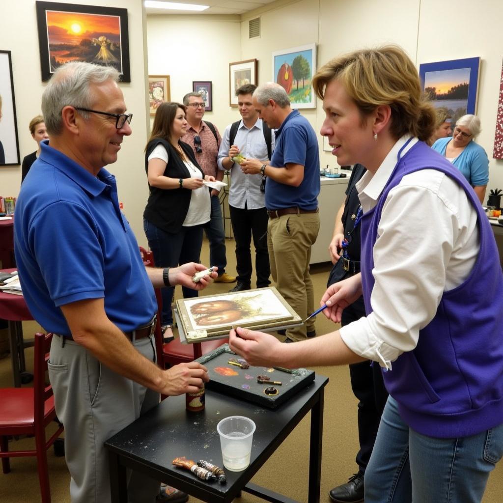 Artist Demonstration at the Apple and Art Festival