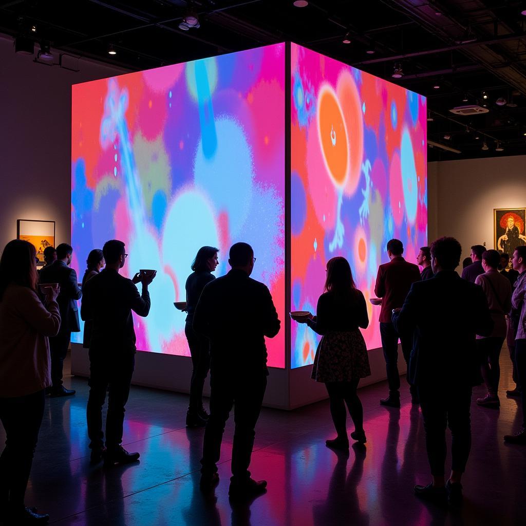 Interactive Digital Art at Art and Soup 2024 Utah