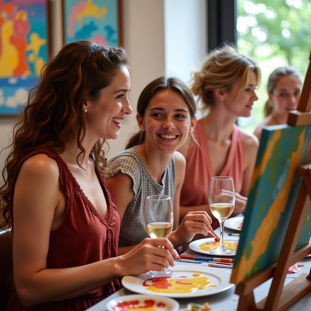 Art Boozel Paint and Sip Event