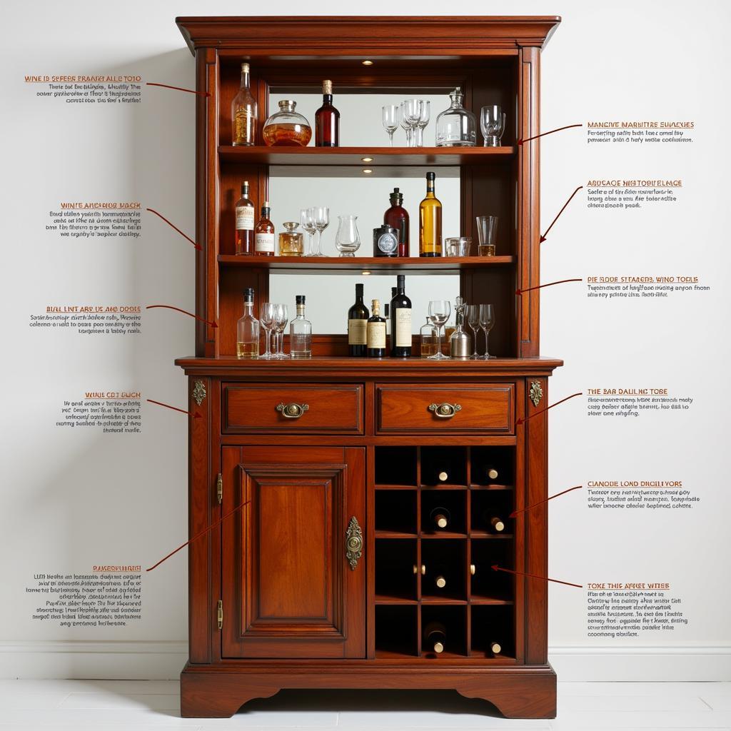 Key Features of an Art Deco Bar Cabinet