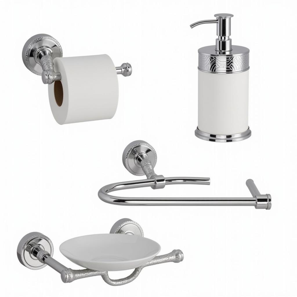 Art Deco Bathroom Accessories Set