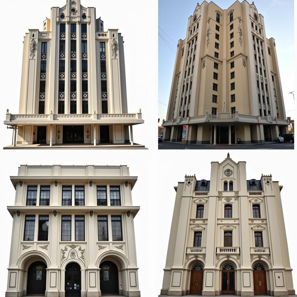 Art Deco Architecture with Bird Details