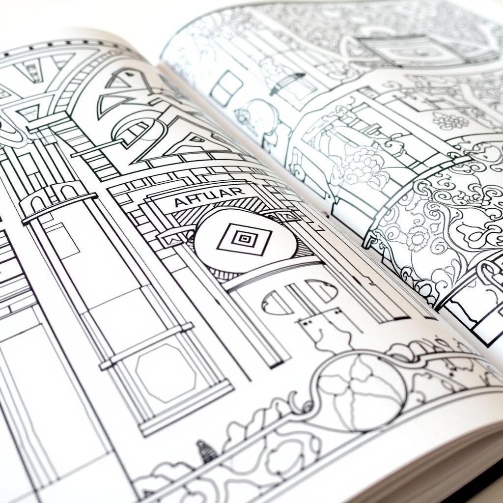 Art Deco Coloring Book Designs