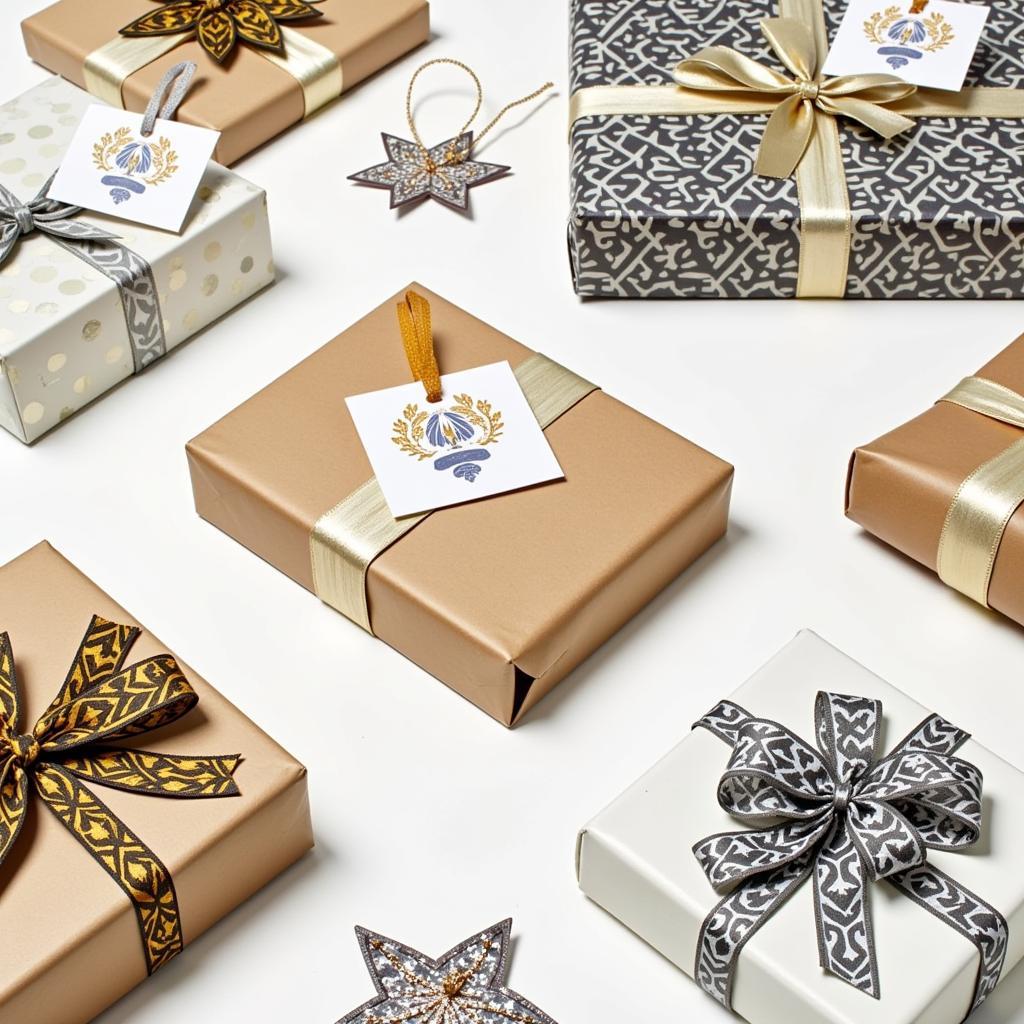 Art Deco Gift Wrapping Accessories - Ribbons and Tags