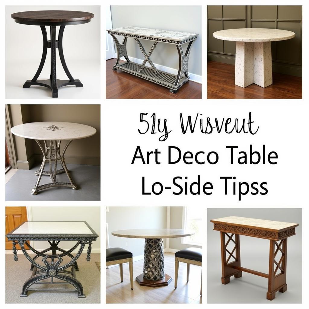 Art Deco Table Design Inspiration