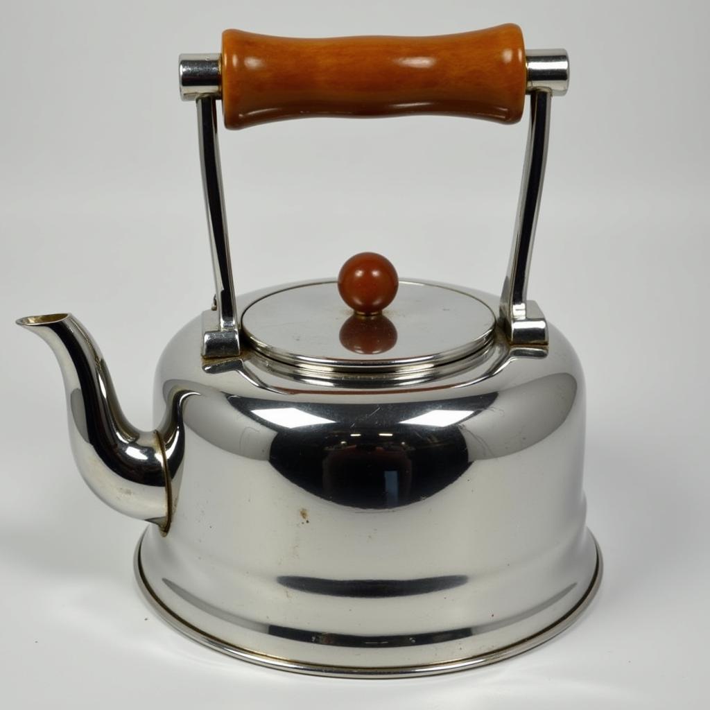 Chrome and Bakelite Art Deco Teapot