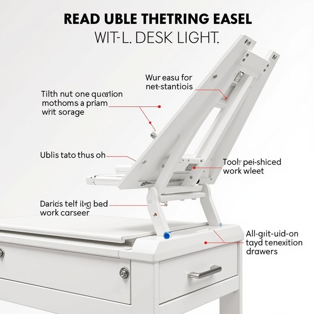 Essential Features of an Art Desk with Easel