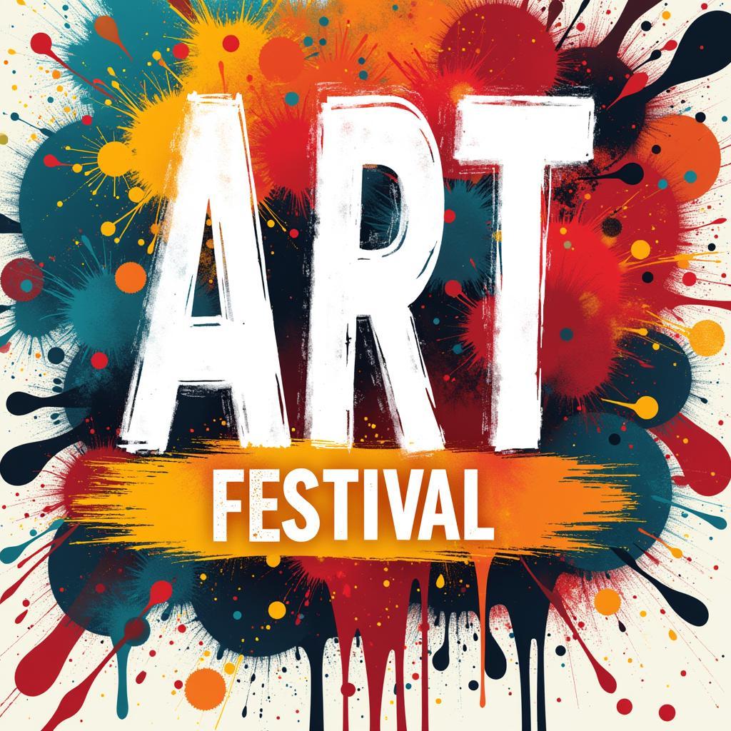 Art Festival Poster Visual Hierarchy Example