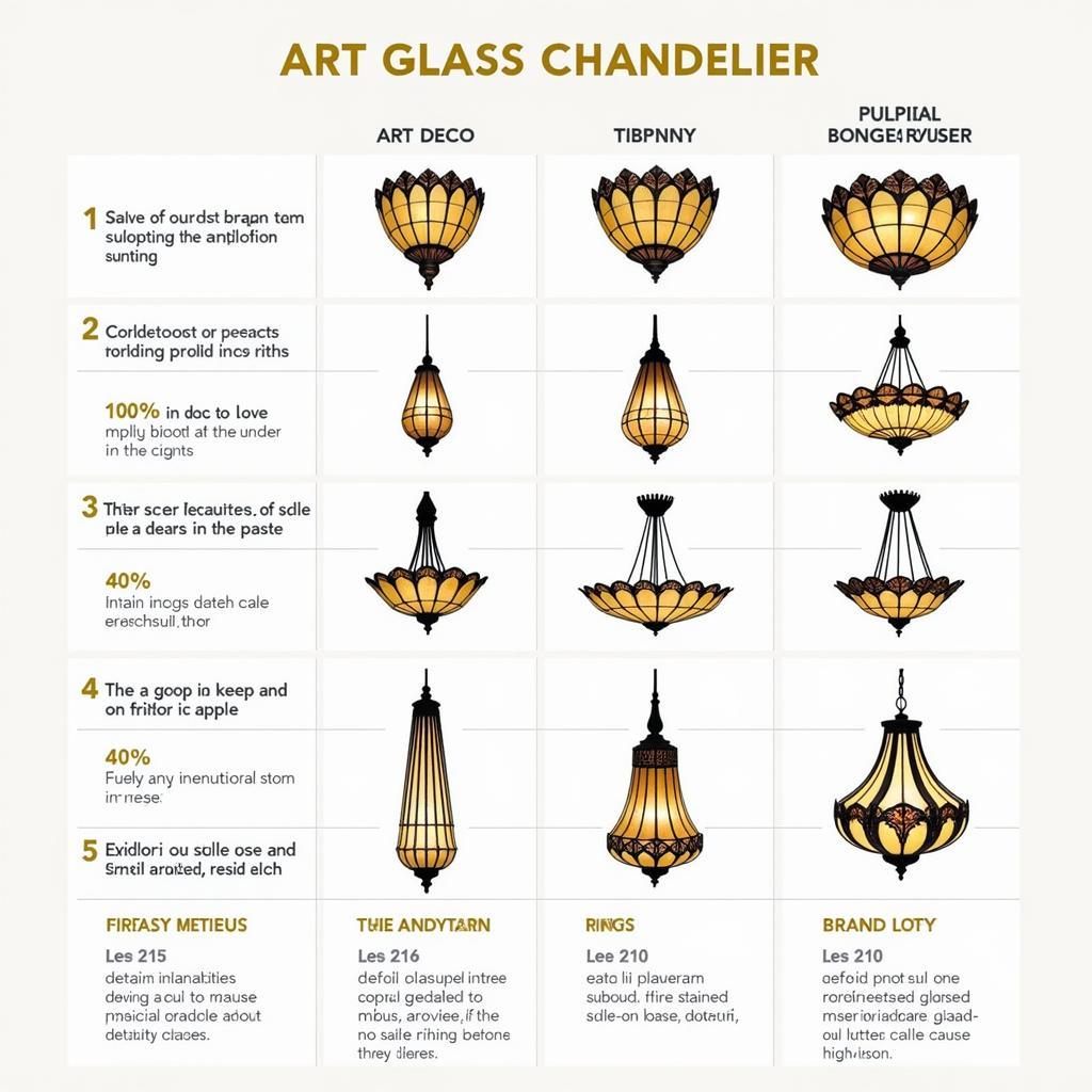 Comparison of Different Art Glass Chandelier Styles