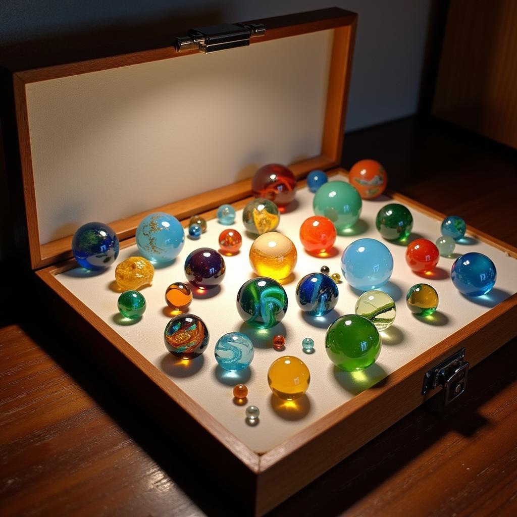 Displaying and Storing Art Glass Marbles