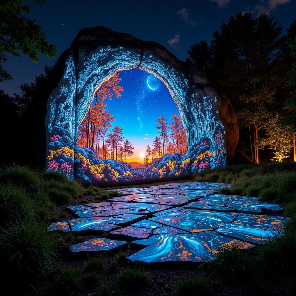 Digital Art Installation at Art in the Park Anaconda