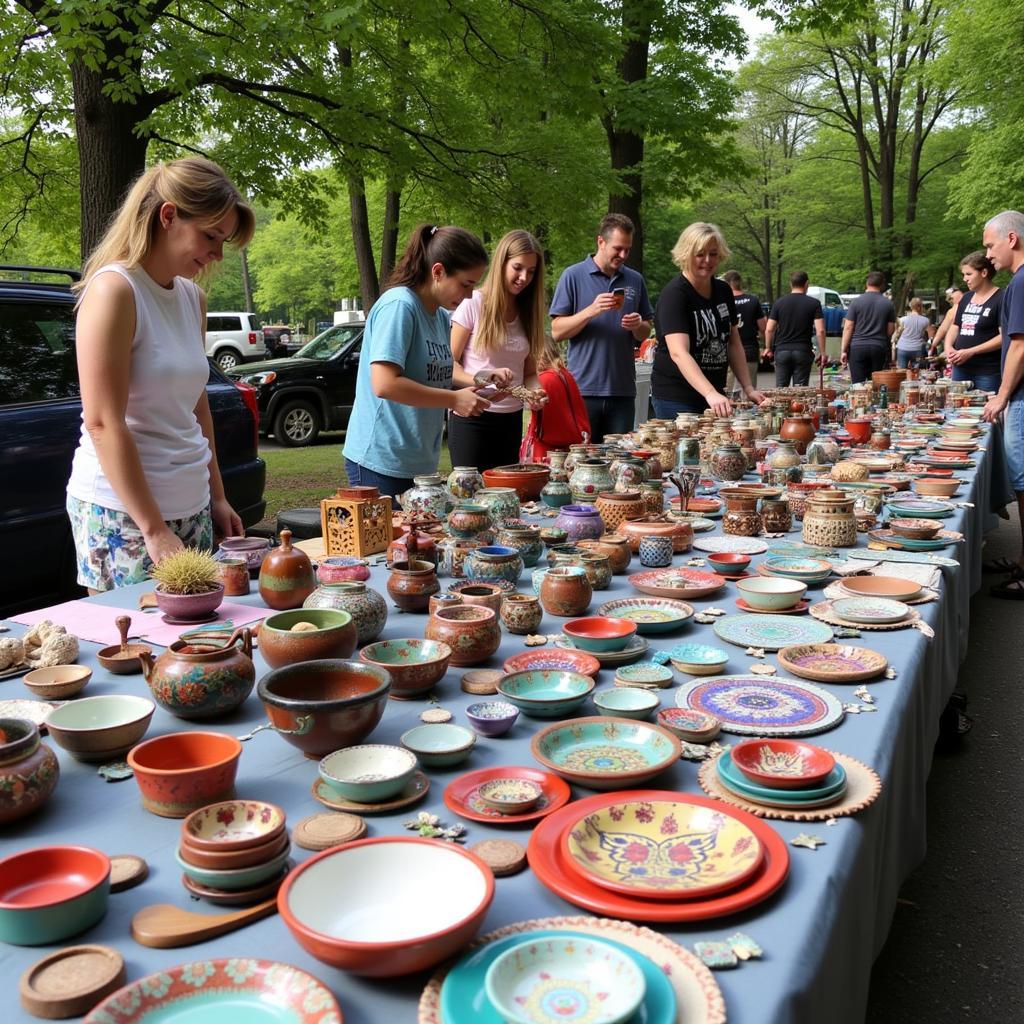 Local Artisan Display at Art in the Park Anaconda