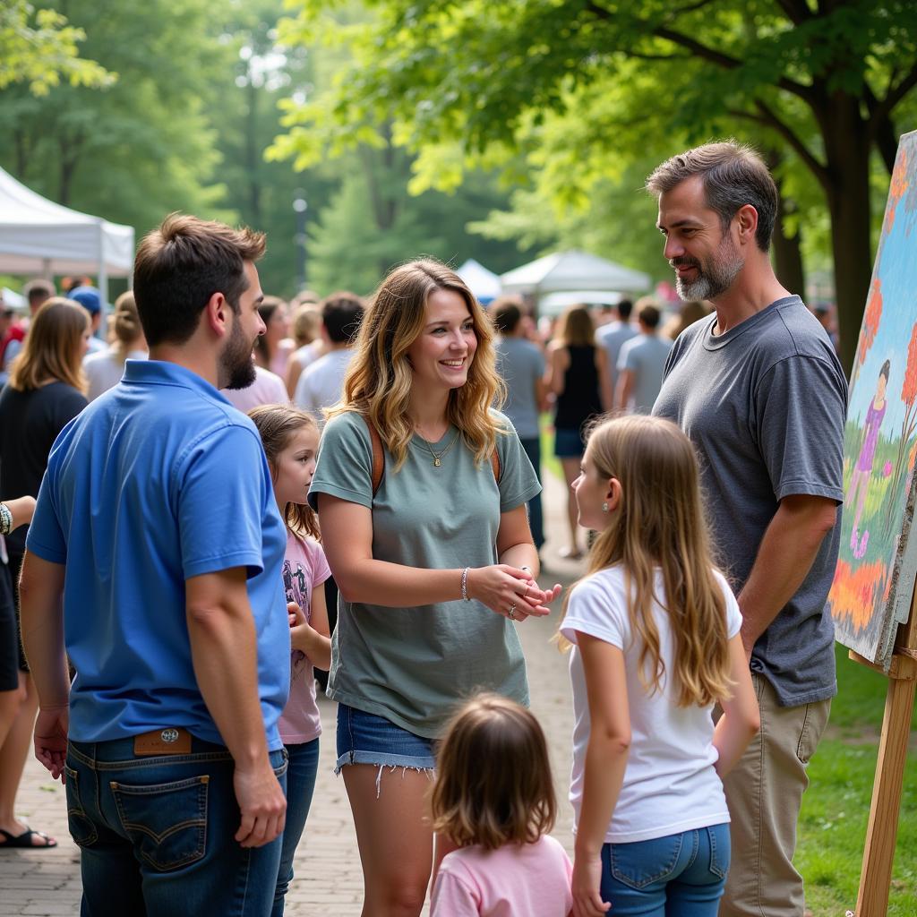 Community Connection at Art in the Park Staunton VA