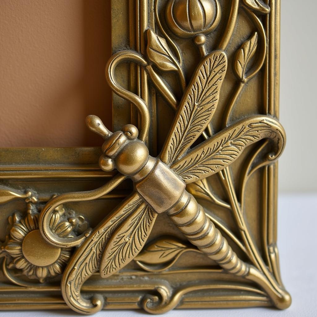 Art Nouveau Brass Picture Frame Design Elements