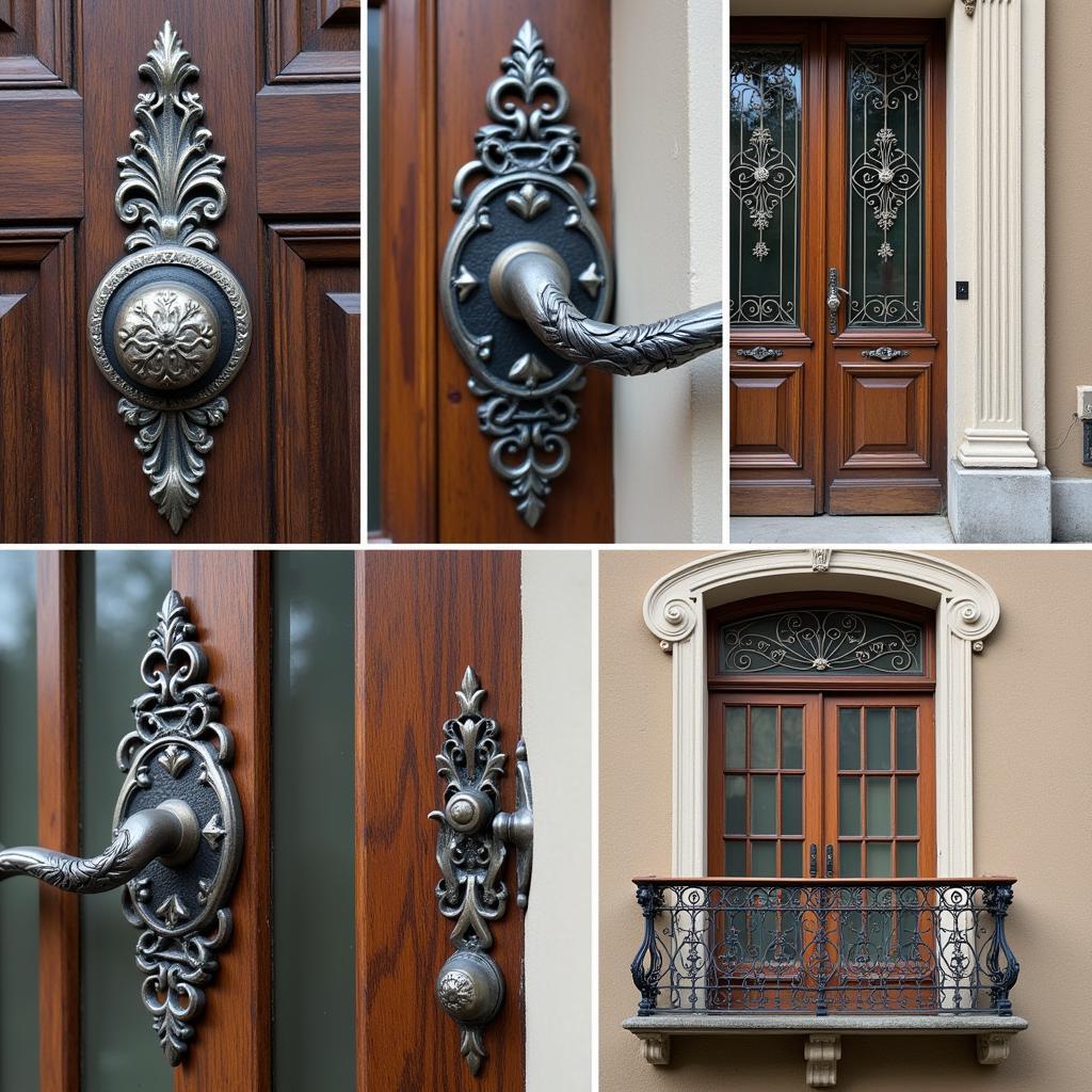 Art Nouveau Filigree in Architectural Details