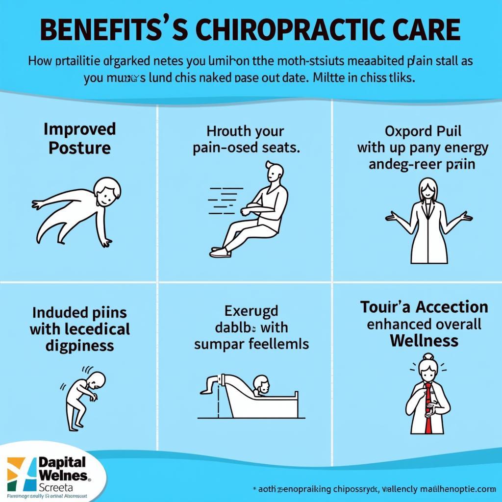 Illustration showing the benefits of chiropractic care