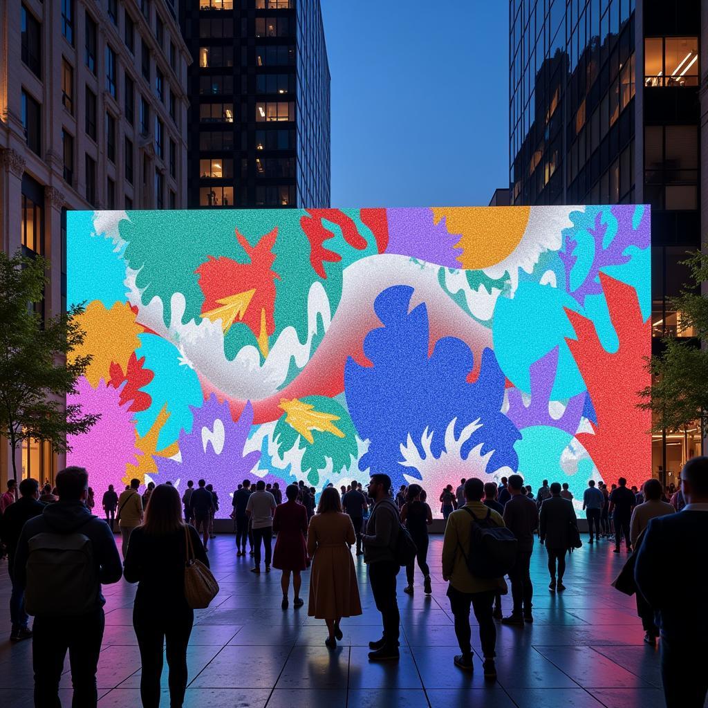 Digital Art Installation at Art on the Wabash