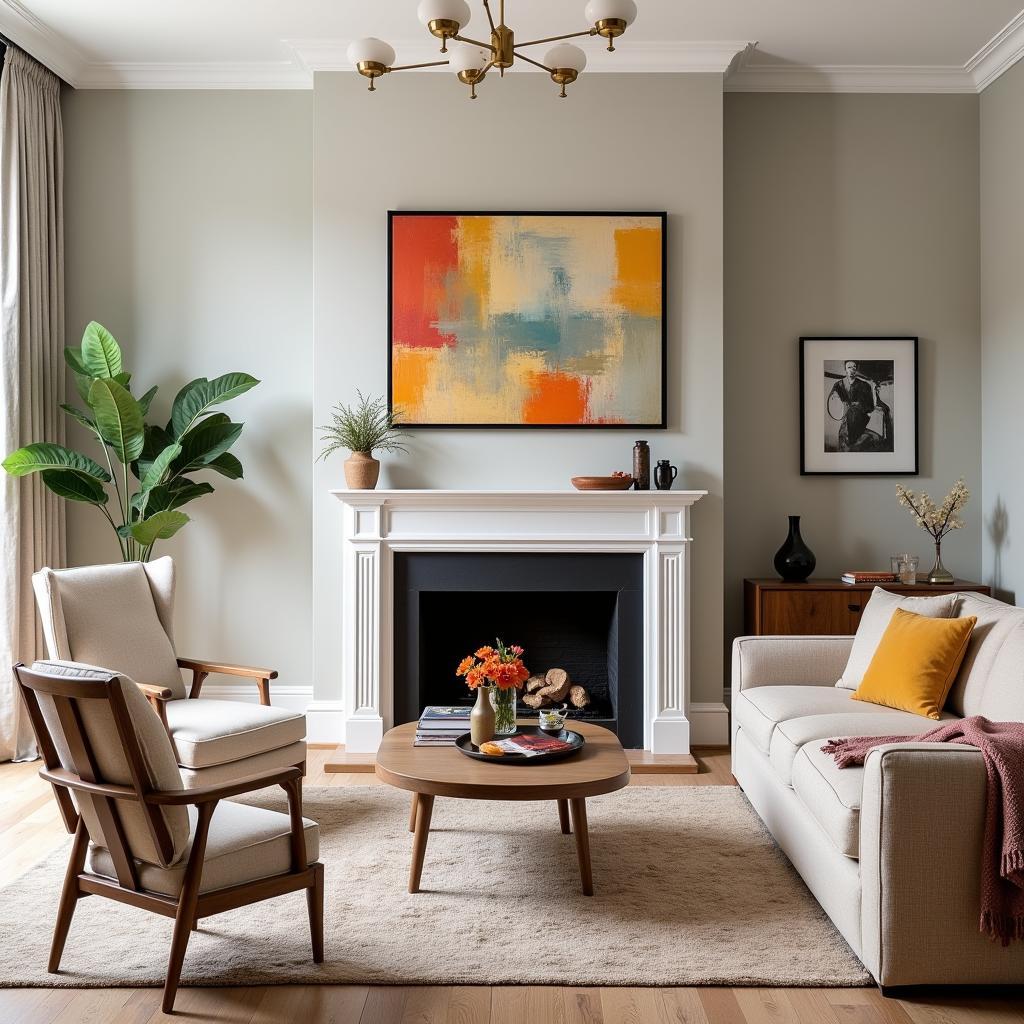 Art Painting Enhancing a Living Room