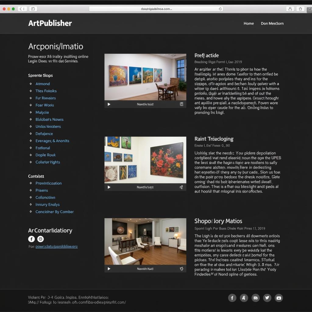 Art Publisher Pro Online Portfolio