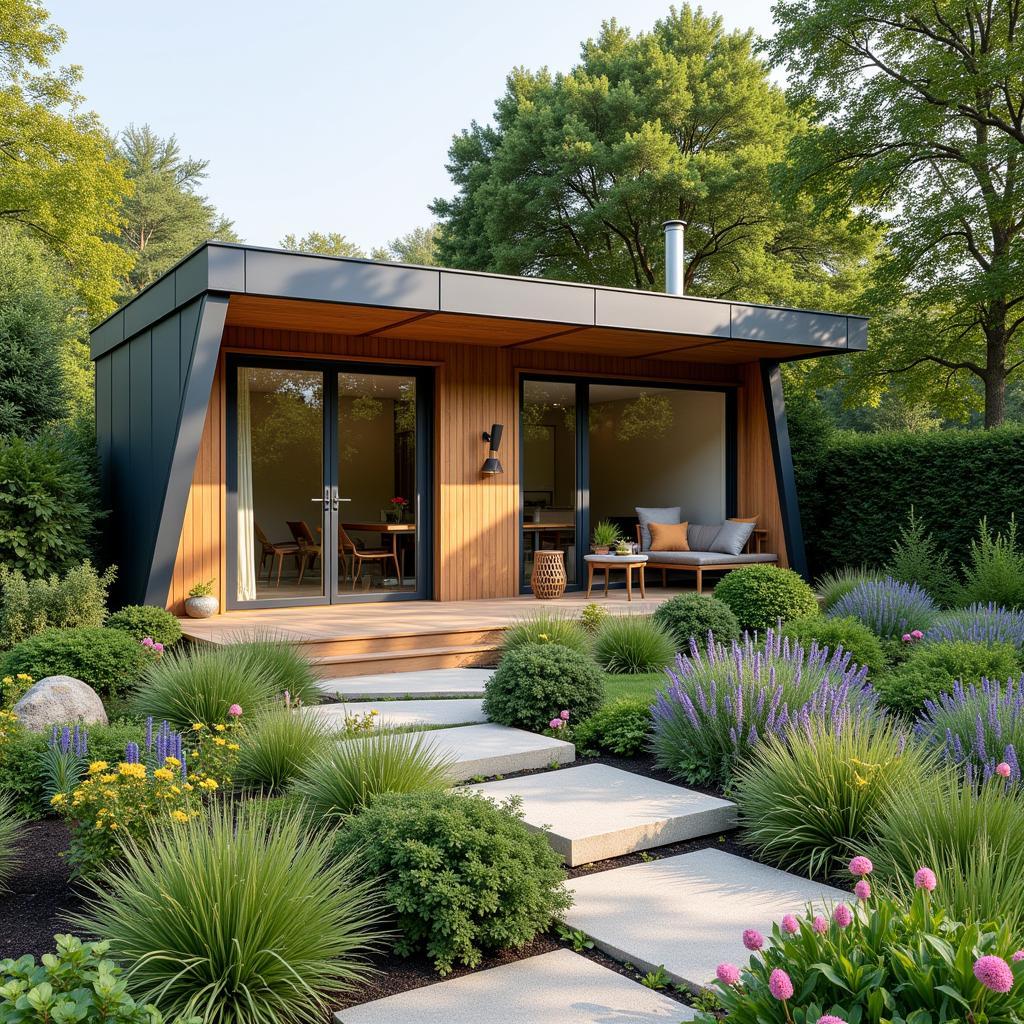 Art Shed Exterior Landscaping