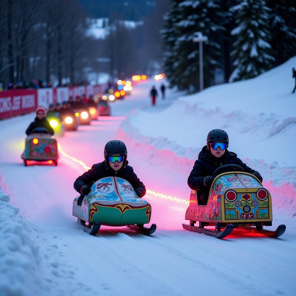 Art Sled Rally in Action