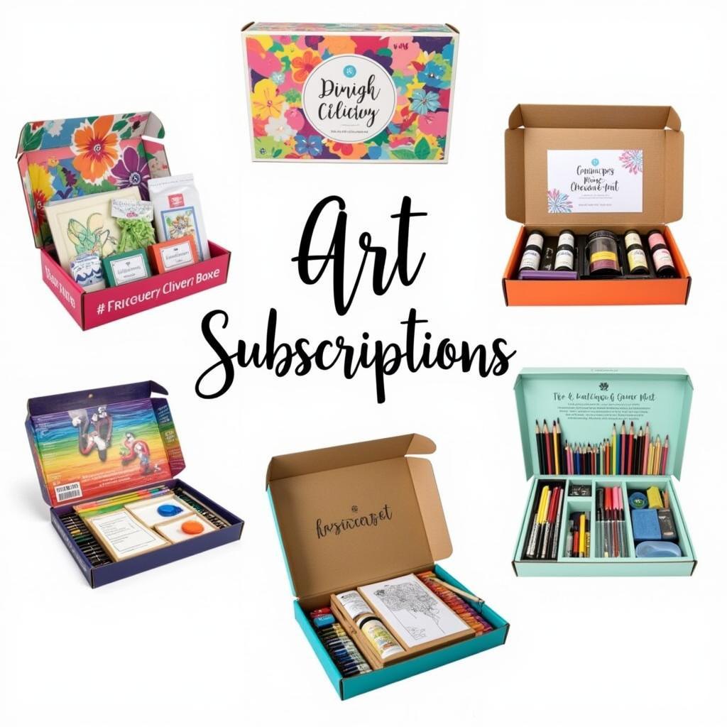 Variety of Art Subscription Boxes